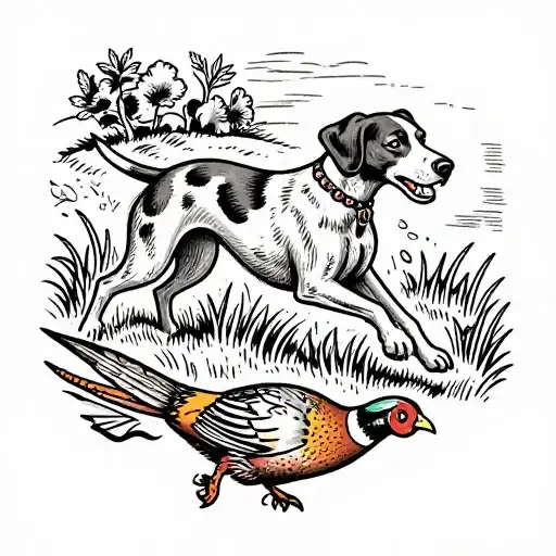 Pointer Chasing 64+ German Shorthaired Pointer Tattoo Ideas in 2026 - BlackInk AI