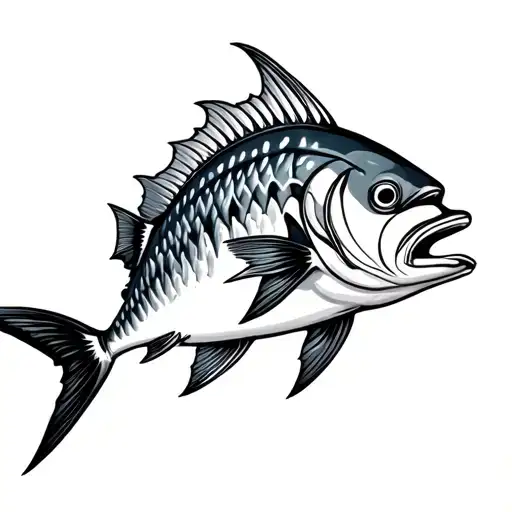 tuna bluefin tribal tattoo tattoo design idea