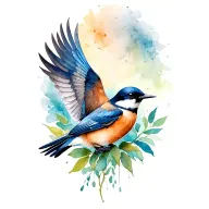 Classic Swallow tattoo design idea