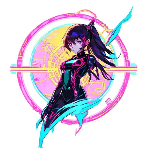 Neon Genesis Evangelion tattoo design idea