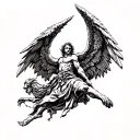 archangel uriel tattoo design idea
