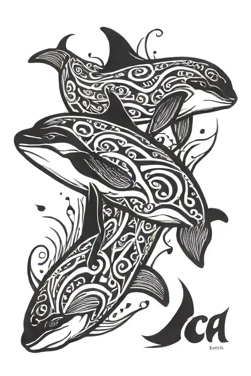 orca tattoo design idea