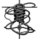 Shibari ropes tattoo design idea