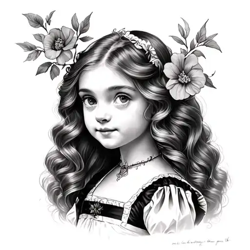 Alice in wonderland tattoo design idea