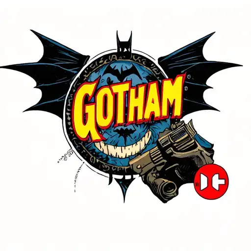 dc comics Gotham tattoo design idea