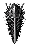 "Hollow" dark souls  knight rest all body bonfire tattoo design idea