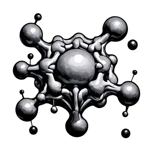 Dmt Molecule tattoo design idea