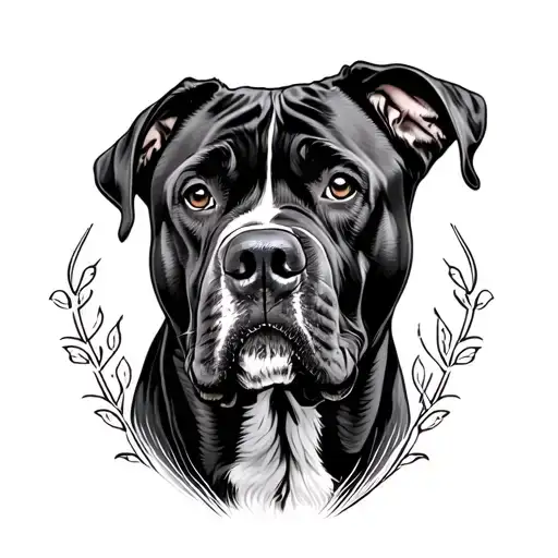 great dane mastiff dog tattoo tattoo design idea