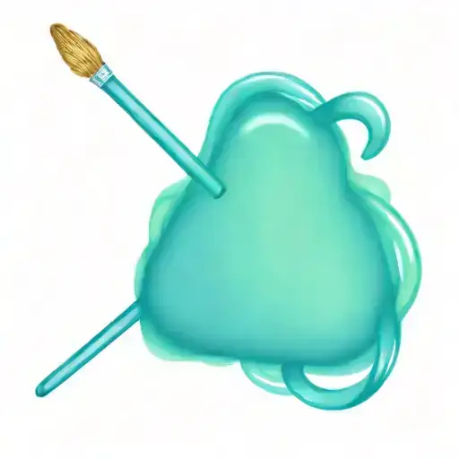 MoMo, heart, knitting needle intertwined tattoo design idea