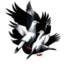 Three Doves tattoo design idea
