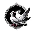 Three Doves tattoo design idea
