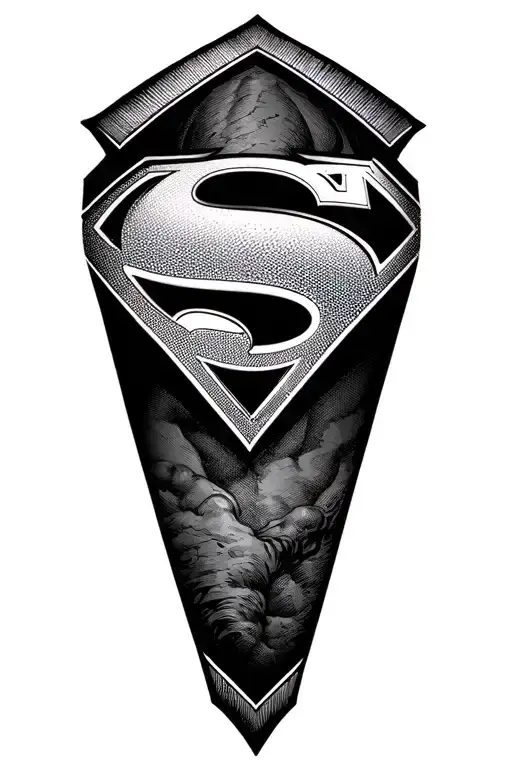 Superman logo tattoo design tattoo design idea