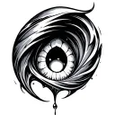 Q tear drop tattoo design idea