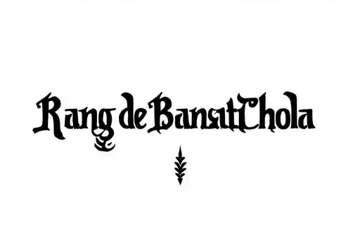 "Rang de Bansati Chola" tattoo design idea