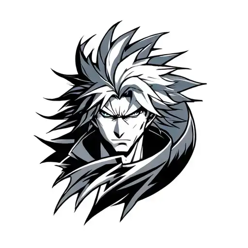 anime bleach grimmjow logo tattoo design idea