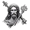 Saint Andrew tattoo design idea