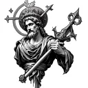 Saint Andrew tattoo design idea