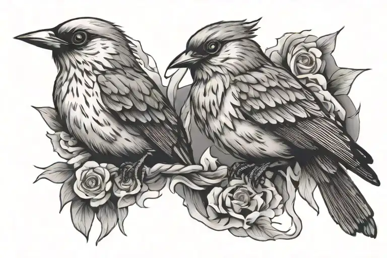 Bird Strike tattoo design idea
