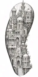 architecture patterns tattoo design idea