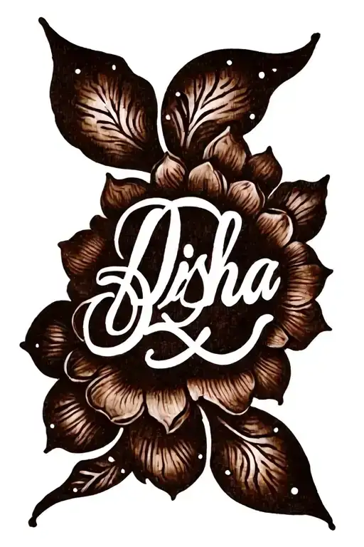 "Disha" Henna tattoo design tattoo design idea