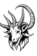 Cute baphomet tattoo design idea