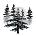 White Pine tattoo design idea