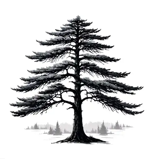 White Pine tattoo design idea