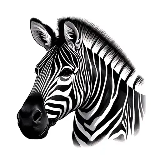 Zebra representing Vascular EDS medical condition tattoo design idea