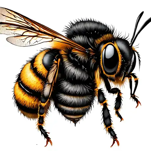 bee hive honey colm tattoo design idea