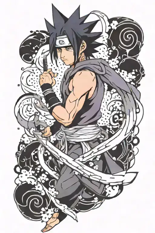 Sasuke Uchiha tattoo design idea