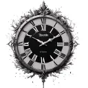 Roman Numeral Clock 01:17 tattoo design idea