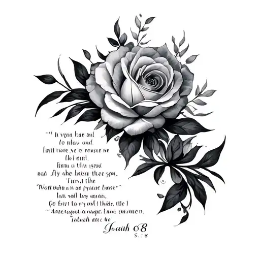 isaiah 6:8 verse tattoo design idea
