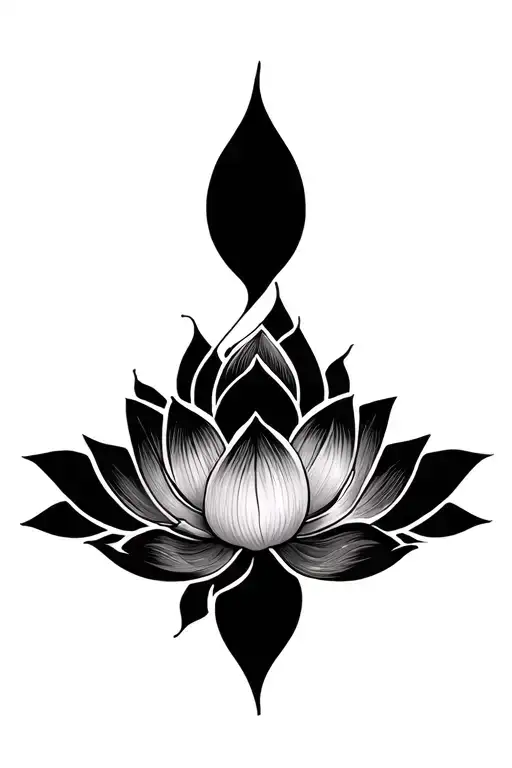 lotus flower mandala design incorporating tattoo design idea
