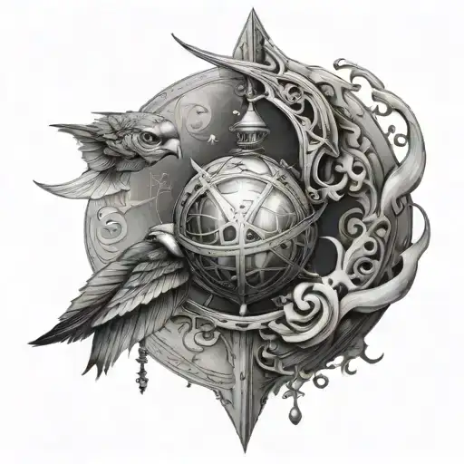 Halley-oil tattoo design idea