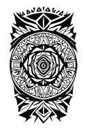 AZTEC PATTERN tattoo design idea