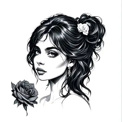 ex I love her semi -be the love of my life tattoo design idea