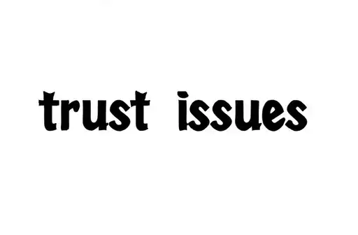 "trust issues" tattoo design idea