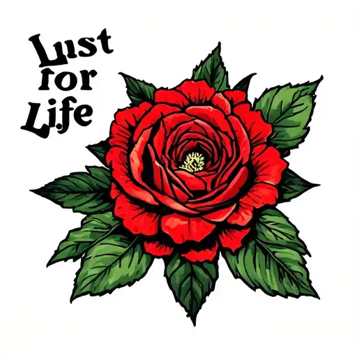 lust for life tattoo design idea