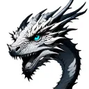 Blue Eyes White Dragon tattoo design idea