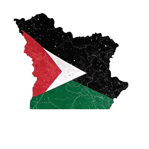 Palestinian map symbolizing tattoo design idea