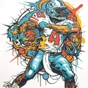 NFL street tattoo design idea