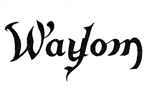 "Waylon" tattoo design idea