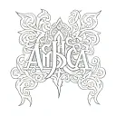 ambigram jessica tattoo design idea