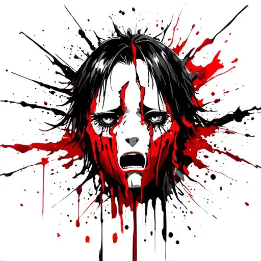 obito crying with broken mask tattoo design idea