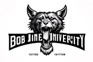 Bob Jones University logo tattoo design idea