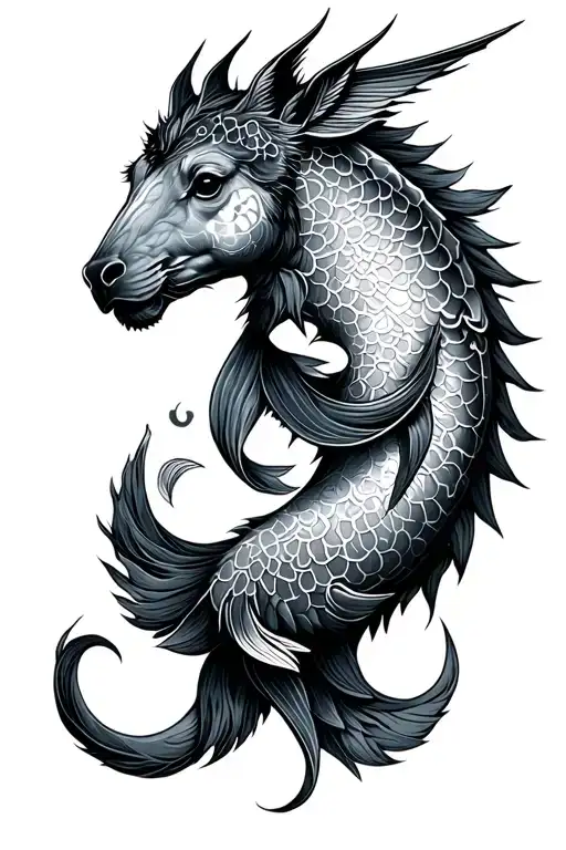 Sagittarius And Pisces tattoo design idea