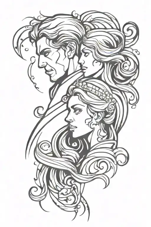 paolo and francesca tattoo design idea