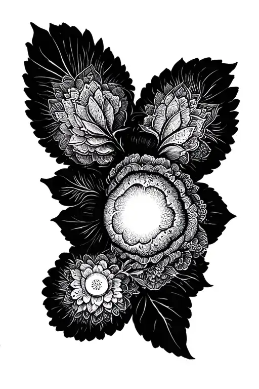 bless tattoo design idea