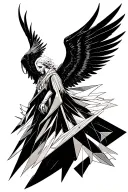 arc angel michael tattoo design idea