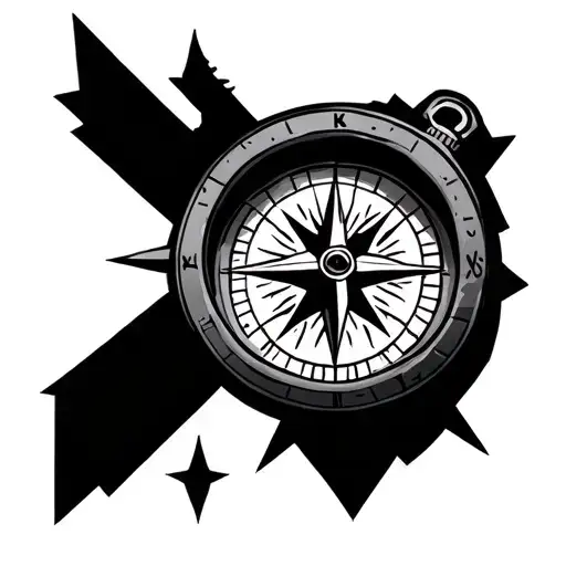 nomad without a compass loses more than just direction tattoo design idea